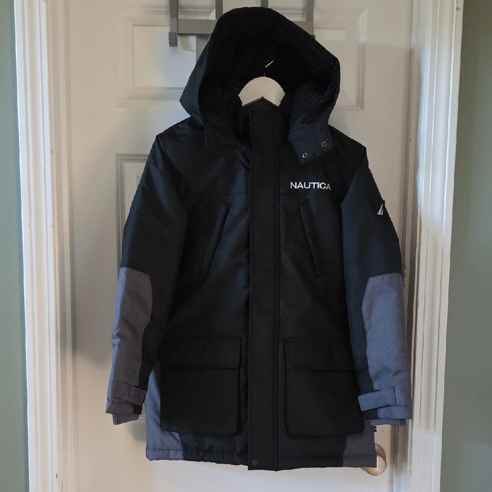 Nautica Kids Black and Gray Winter Coat